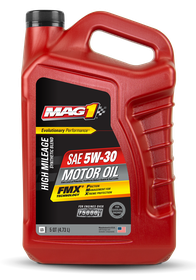 PCMO_HighMileageSyntheticBlend_MAG1HighMileageSyntheticBlend5W-30MotorOil_5QT_66732_front